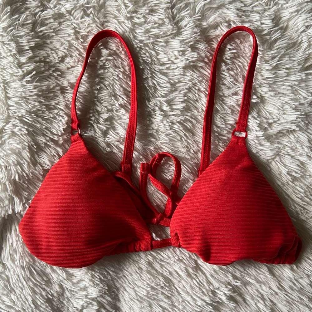 PacSun L.A. Hearts Red Bikini Top